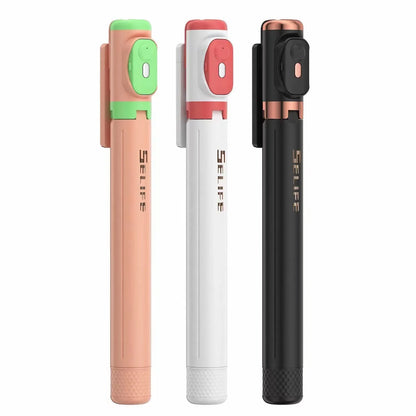 3 IN1 Monopod JC-18H Live Stream Phone Stand with Mirror LED Selfie Stick